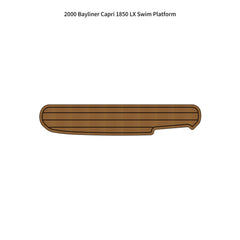 2000 Bayliner Capri 1850 LX Swim Platform Traction Mats Eva Foam Boat Flooring Marine Decking Hzchione Light Brown Black