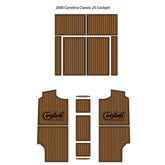 2000 Carolina Classic 25 Cockpit Pad Traction Mats Eva Foam Boat Flooring Marine Decking Hzchione Default Title