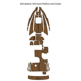2001 Bayliner 2655 Swim Platform Traction Mats Eva Foam Boat Flooring Marine Decking Hzchione Light Brown Black