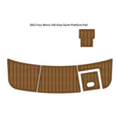 2001 Four Winns 248 Vista Swim Platform Traction Mats Eva Foam Boat Flooring Marine Decking Hzchione Light Brown Black