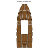 2001 Mako 25 Swim Platform Cockpit Traction Mats Eva Foam Boat Flooring Marine Decking Hzchione Light Brown Black