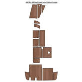 2001 Rio 850 Day Cruiser Swim Platform Cockpit Traction Mats Eva Foam Boat Flooring Marine Decking Hzchione Light Brown Black