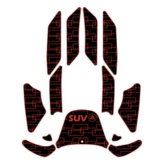 Yamaha SV1200 WaveRunner SUV EVA Foam Boat Flooring Jet Ski Traction Mats Hzchione Black Red-SUV
