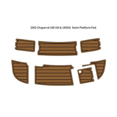 2002 Chaparral 186 SSI &190SSI Swim Platform Pad Traction Mats Eva Foam Boat Flooring Marine Decking Hzchione Light Brown Black