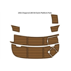 2002 Chaparral 280 SSI Swim Platform Traction Mats Eva Foam Boat Flooring Marine Decking Hzchione Light Brown Black