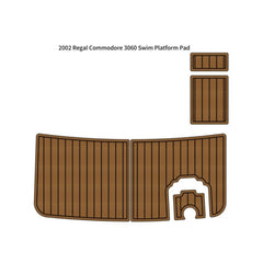 2002 Regal Commodore 3060 Swim Platform Traction Mats Eva Foam Boat Flooring Marine Decking Hzchione Light Brown Black