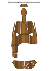 2003-2006 Sea Ray 200 Bowrider Swim Platform Cockpit Traction Mats Eva Foam Boat Flooring Marine Decking Hzchione