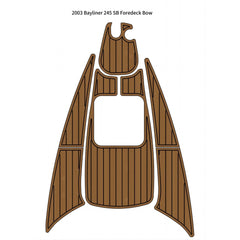 2003 Bayliner 245 SB Foredeck Bow Pad Traction Mats Eva Foam Boat Flooring Marine Decking Hzchione Light Brown Black