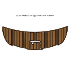 2003 Chaparral 350 Signature Swim Platform Mat Traction Mats Eva Foam Boat Flooring Marine Decking Hzchione Light Brown Black
