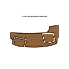 2003 Cobalt 246 Swim Platform Step Pad Traction Mats Eva Foam Boat Flooring Marine Decking Hzchione Light Brown Black
