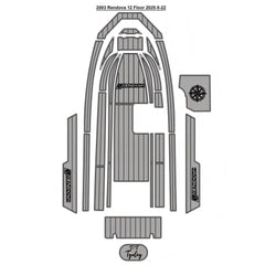2003 Rendova 12 Floor Pad Traction Mats Eva Foam Boat Flooring Marine Decking Hzchione Light Grey Black