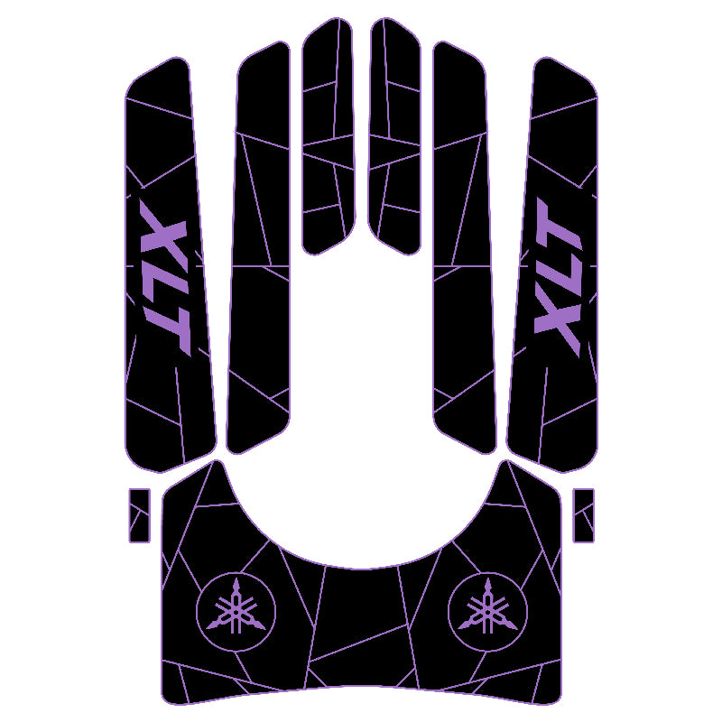 1999-2004 Yamaha XL 1200 Ltd XLT 1200 EVA Foam Boat Flooring Jet Ski Traction Mats Hzchione Black Purple-Irregular line
