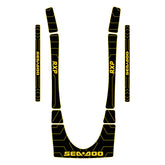 2004-2006 Sea Doo RXP Customize Jet Ski Mats Non-Slip Motorboat Traction Mat Hzchione Black Yellow