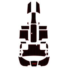 2004-2012 Sea Doo Speedster 200 Eva Foam Boat Flooring Faux Teak Boat Deck Hzchione Black Red