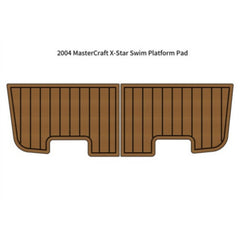 2004 MasterCraft X-Star Swim Platform Pad Traction Mats Eva Foam Boat Flooring Marine Decking Hzchione Light Brown Black