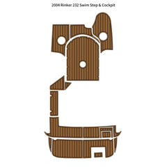 2004 Rinker 232 Swim Platform Cockpit Pad Traction Mats Eva Foam Boat Flooring Marine Decking Hzchione Light Brown Black