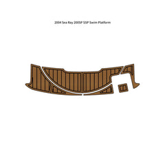 2004 Sea Ray 200SP SSP Swim Platform Pad Traction Mats Eva Foam Boat Flooring Marine Decking Hzchione Light Brown Black