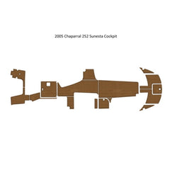 2005 Chaparral 252 Sunesta Cockpit Traction Mats Eva Foam Boat Flooring Marine Decking Hzchione Light Brown Black