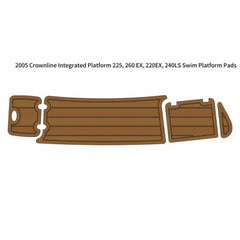 2005 Crownline 225 260EX 220EX 240LS Integrated Swim Platform Traction Mats Eva Foam Boat Flooring Marine Decking Hzchione Light Brown Black