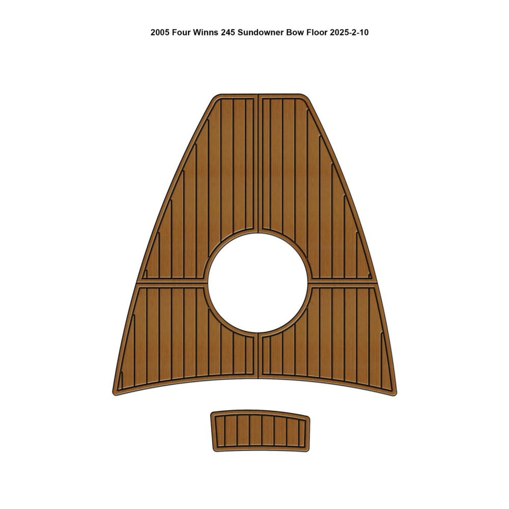 2005 Four Winns 245 Sundowner Bow Floor Traction Mats Eva Foam Boat Flooring Marine Decking Hzchione Light Brown Black
