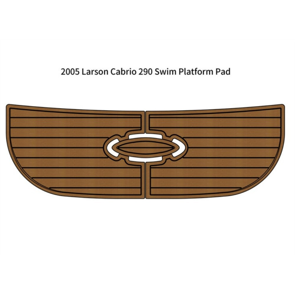 2005 Larson Cabrio 290 Swim Platform Step Mat Traction Mats Eva Foam Boat Flooring Marine Decking Hzchione Light Brown Black