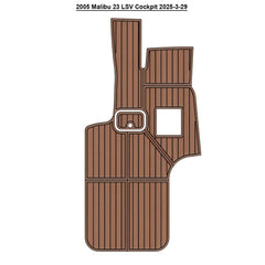 2005 Malibu 23 LSV Cockpit Pad Traction Mats Eva Foam Boat Flooring Marine Decking Hzchione Light Brown Black