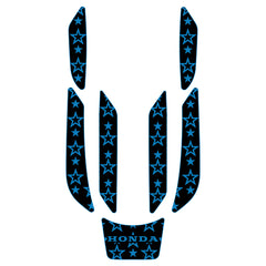 2002-2007 Honda F12 F12X Jet Ski Boat Flooring EVA Foam Decking Sheet Traction Mat Hzchione Black Blue-Star