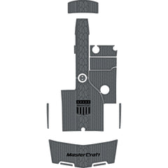 2006-2011 Mastercraft X2 Swim Platform Cockpit Boat EVA Pads Flooring Teak Deck Mat Hzchione Medium Gray Black-Cracked Line