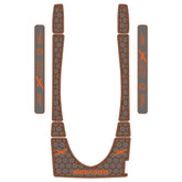 2006-2011 Sea Doo RXP Customize Jet Ski Mats Non-Slip Motorboat Traction Mat Hzchione Medium Gray Orange Black