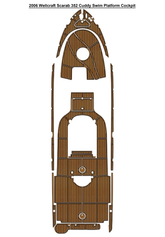 2006 Wellcraft Scarab 352 Cuddy Swim Platform Cockpit Traction Mats Eva Foam Boat Flooring Marine Decking Hzchione