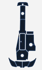 2007-2012 Sea Doo Challenger Wake 230 Traction Mats Eva Foam Boat Flooring Hzchione Blue Black