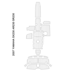 2007 Yamaha SX230 SR 230 AR230 Swim Platform Cockpit Pad Boat Kit EVA Boat Flooring Foam Decking Mat Hzchione