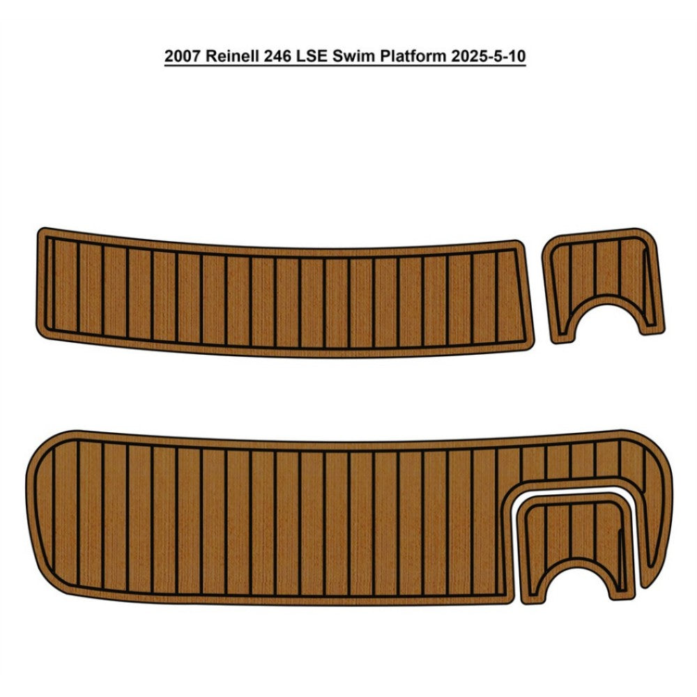 2007 Reinell 246 LSE Swim Platform Traction Mats Eva Foam Boat Flooring Marine Decking Hzchione