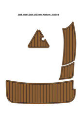 2008-2009 Cobalt 242 Swim Platform Traction Mats Eva Foam Boat Flooring Marine Decking Hzchione