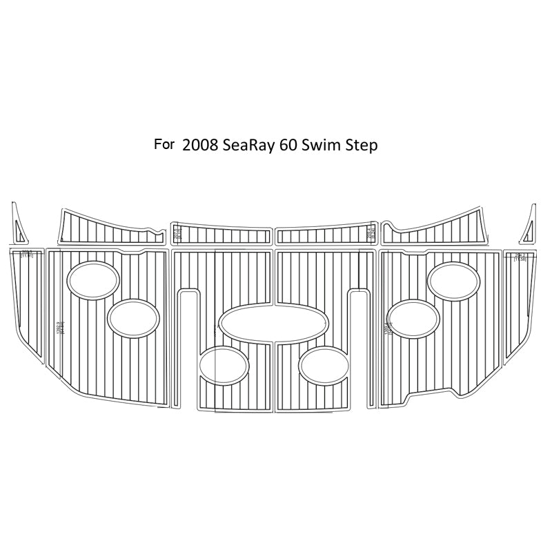 2008 Sea Ray 60 Swim Step Eva Foam Boat Flooring Faux Teak Boat Deck Foam Boat Decking Marine Mat Cockpit Swim Platform Pads Hzchione