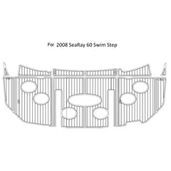 2008 Sea Ray 60 Swim Step Eva Foam Boat Flooring Faux Teak Boat Deck Foam Boat Decking Marine Mat Cockpit Swim Platform Pads Hzchione