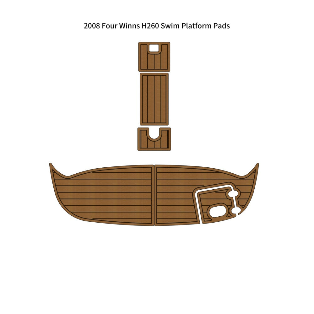 2008 Four Winns H260 Swim Platform Traction Mats Eva Foam Boat Flooring Marine Decking Hzchione
