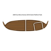 2008 Four Winns Horizon 200SS Swim Platform Traction Mats Eva Foam Boat Flooring Marine Decking Hzchione