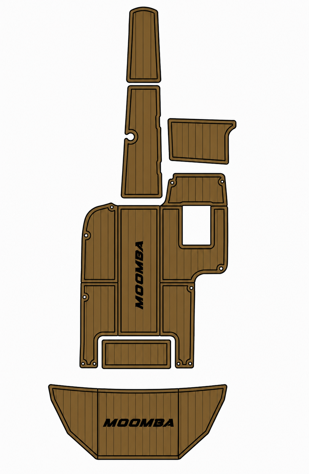 2008 Moomba Outback V Swim Platform Cockpit Traction Mats Eva Foam Boat Flooring Marine Decking Hzchione