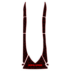 2005-2009 Sea Doo RXT Customize Jet Ski Mats Non-Slip Motorboat Traction Mat Hzchione Black Red-Herringbone
