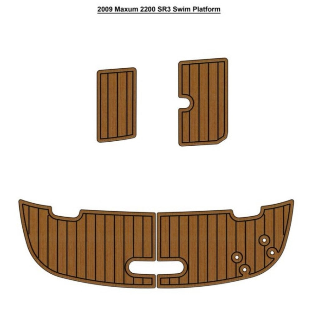 2009 Maxum 2200 SR3 Swim Platform Pad Traction Mats Eva Foam Boat Flooring Marine Decking Hzchione