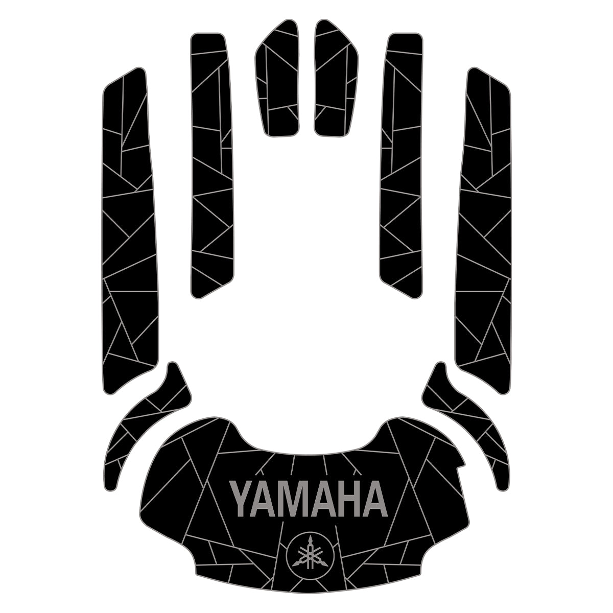 2008-2011 Yamaha WaveRunner FX FX1800 SHO EVA Foam Boat Flooring Jet Ski Traction Mats Hzchione Black Gray-Yamaha