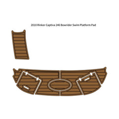 2010 Rinker Captiva 246 Bowrider Swim Platform Traction Mats Eva Foam Boat Flooring Marine Decking Hzchione