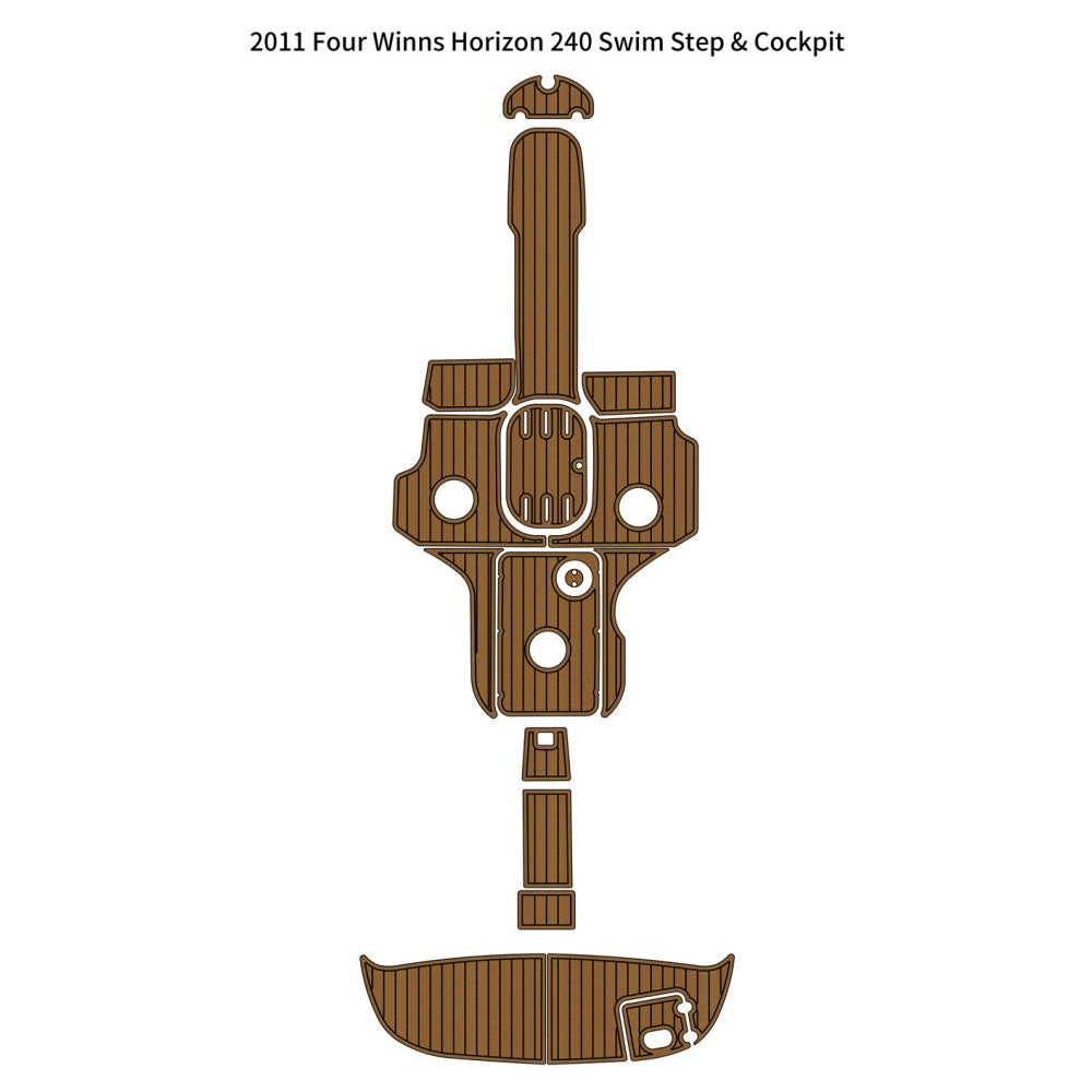 2011 Four Winns Horizon 240 Swim Platform Cockpit Traction Mats Eva Foam Boat Flooring Marine Decking Hzchione
