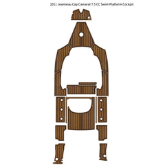 2011 Jeanneau Cap Camarat 7.5 CC Swim Platform Cockpit Traction Mats Eva Foam Boat Flooring Marine Decking Hzchione
