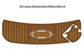 2011 Larson 226 Senze Swim Platform Traction Mats Eva Foam Boat Flooring Marine Decking Hzchione