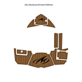 2011 Monterey M3 Swim Platform Step Pad Boat Traction Mats Eva Foam Boat Flooring Marine Decking Hzchione