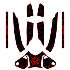 2010-2015 Sea Doo RXT + RXT-X + Wake Pro 215 Customize Jet Ski Mats With Gunnel Pads Hzchione Black Red-Star