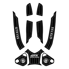 2010-2016 Sea Doo GTX 155 300 / GTS 215 / RXT 215 / RXT 260 / RXT 260 RS / RXT X RS 260 / WAKE PRO 215 Customize Jet Ski Traction Mat Hzchione Black Light Gray-GTX 155