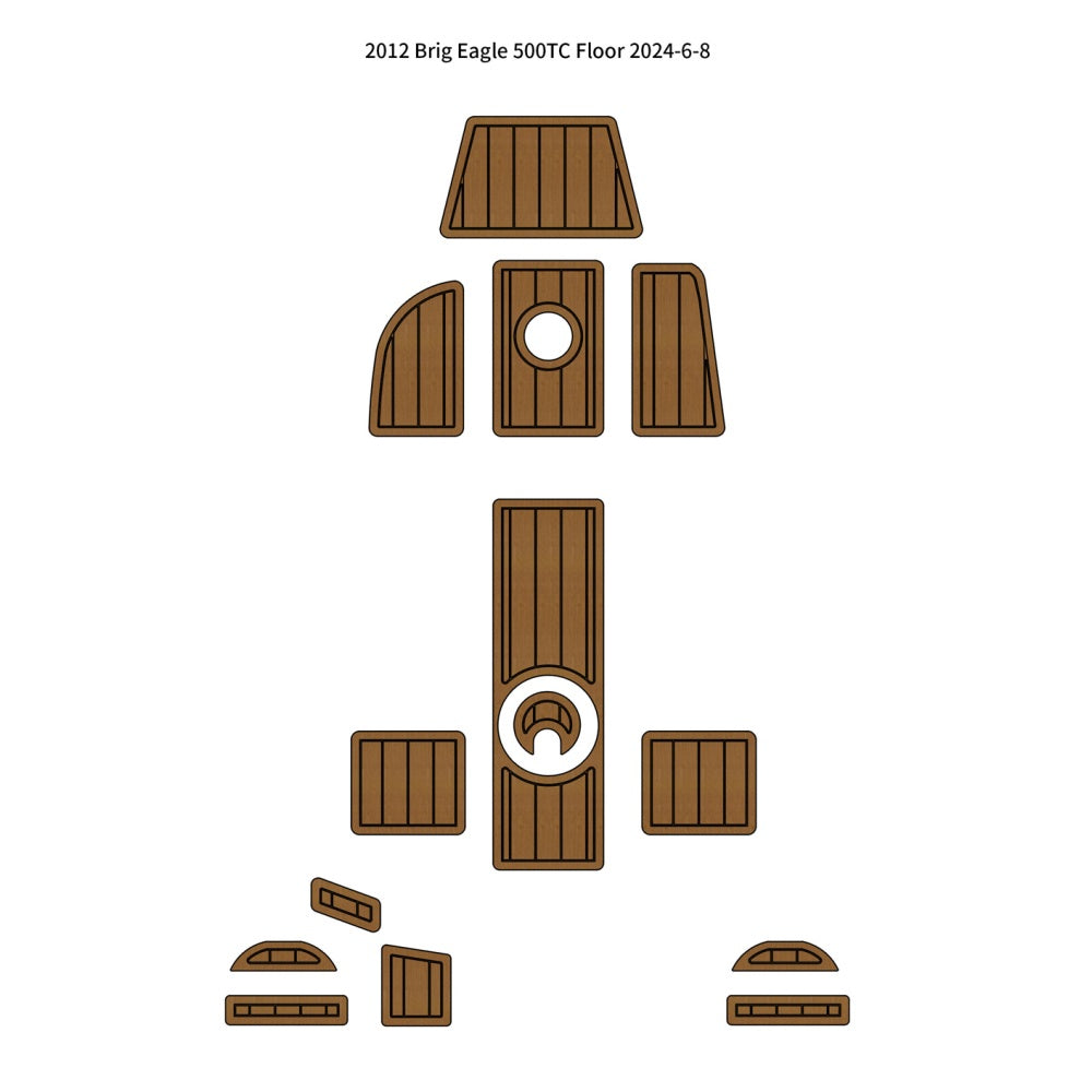 2012 Brig Eagle 500TC Pad Traction Mats Eva Foam Boat Flooring Marine Decking Hzchione